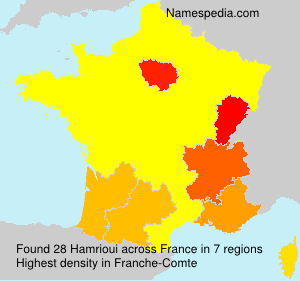 Surname Hamrioui in France Surname Hamrioui in France