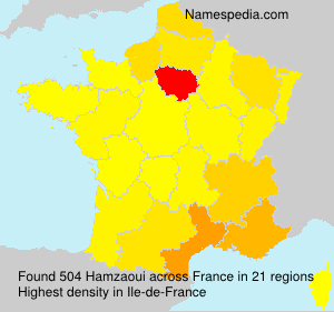 Surname Hamzaoui in France Surname Hamzaoui in France