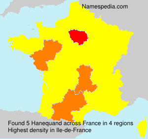 Surname Hanequand in France Surname Hanequand in France