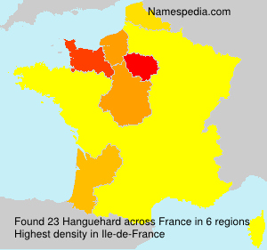 Surname Hanguehard in France Surname Hanguehard in France