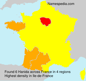 Surname Hanida in France Surname Hanida in France