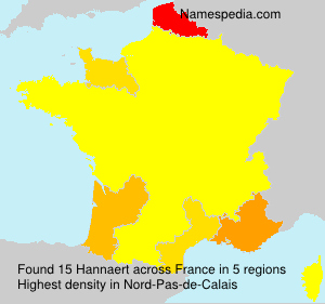 Surname Hannaert in France Surname Hannaert in France