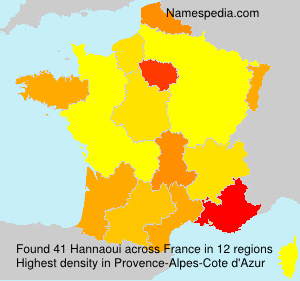 Surname Hannaoui in France Surname Hannaoui in France