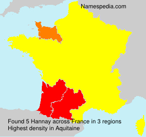 Surname Hannay in France