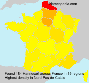 Surname Hannecart in France Surname Hannecart in France