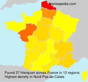 Surname Hanquart in France Surname Hanquart in France