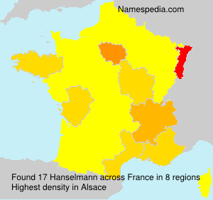 Surname Hanselmann in France