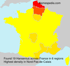 Surname Hansenius in France Surname Hansenius in France