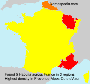 Surname Haoulia in France Surname Haoulia in France