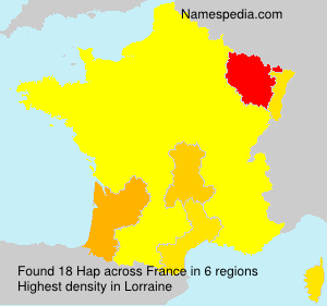 Surname Hap in France Surname Hap in France