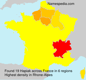 Surname Hapiak in France Surname Hapiak in France