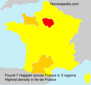 Surname Happart in France Surname Happart in France