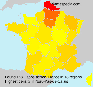 Surname Happe in France Surname Happe in France