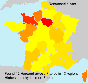 Surname Harcourt in France Surname Harcourt in France