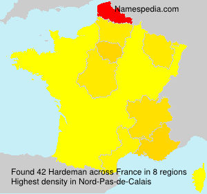 Surname Hardeman in France Surname Hardeman in France
