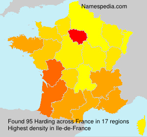 Surname Harding in France Surname Harding in France