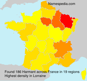 Surname Harmant in France Surname Harmant in France