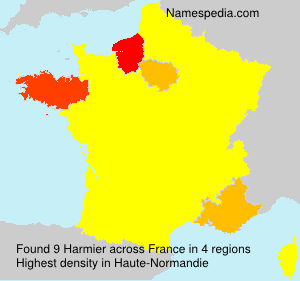 Surname Harmier in France Surname Harmier in France