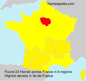 Surname Harrak in France Surname Harrak in France