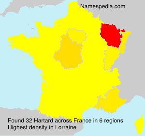 Surname Hartard in France Surname Hartard in France
