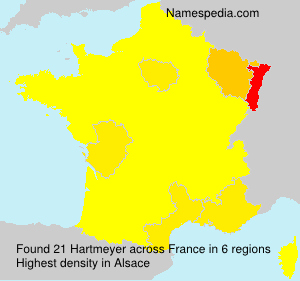 Surname Hartmeyer in France Surname Hartmeyer in France
