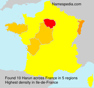 Surname Harun in France