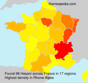 Surname Hasani in France Surname Hasani in France