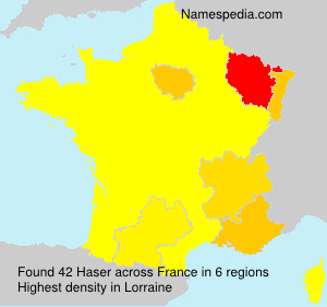 Surname Haser in France Surname Haser in France
