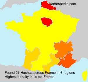 Surname Hashas in France Surname Hashas in France