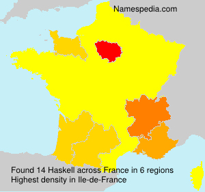 Surname Haskell in France Surname Haskell in France