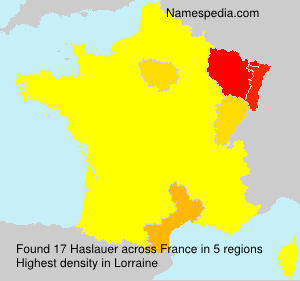 Surname Haslauer in France Surname Haslauer in France