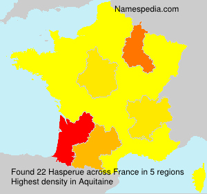 Surname Hasperue in France Surname Hasperue in France