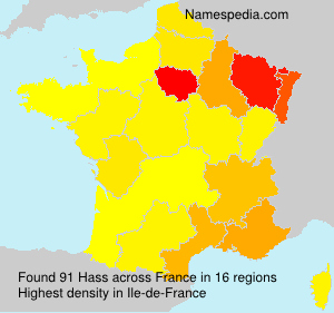Surname Hass in France