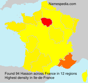 Surname Hasson in France
