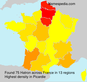 Surname Hatron in France Surname Hatron in France