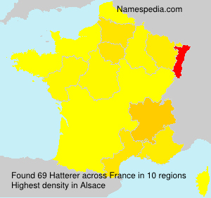 Surname Hatterer in France Surname Hatterer in France