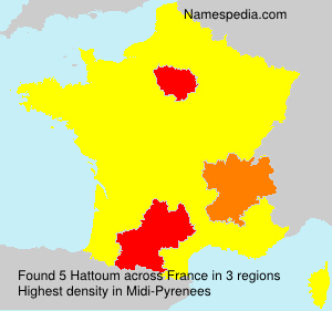 Surname Hattoum in France Surname Hattoum in France