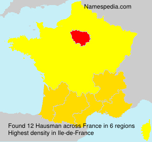 Surname Hausman in France Surname Hausman in France