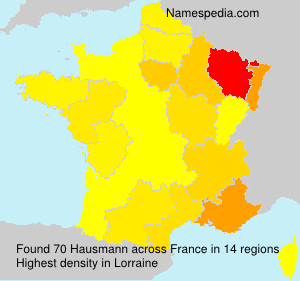 Surname Hausmann in France Surname Hausmann in France
