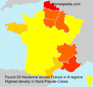Surname Hautenne in France Surname Hautenne in France