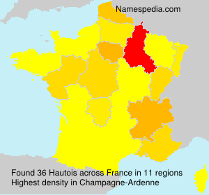 Surname Hautois in France Surname Hautois in France