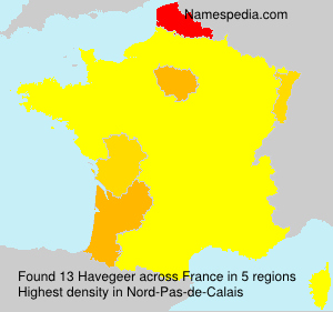 Surname Havegeer in France Surname Havegeer in France