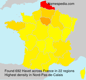 Surname Havet in France Surname Havet in France