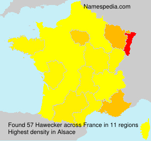 Surname Hawecker in France Surname Hawecker in France