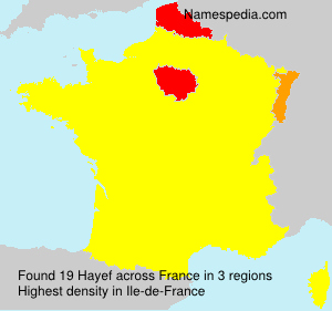 Surname Hayef in France Surname Hayef in France