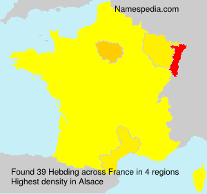 Surname Hebding in France Surname Hebding in France