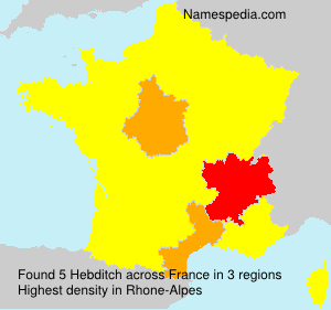 Surname Hebditch in France Surname Hebditch in France