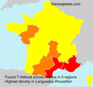 Surname Hebrad in France Surname Hebrad in France