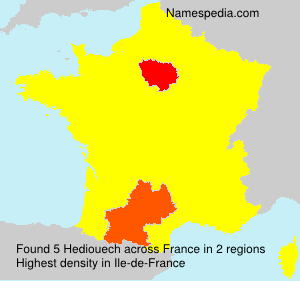 Surname Hediouech in France Surname Hediouech in France