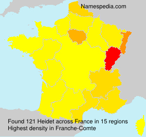 Surname Heidet in France Surname Heidet in France
